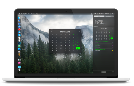 MonthlyCal immagine macbook